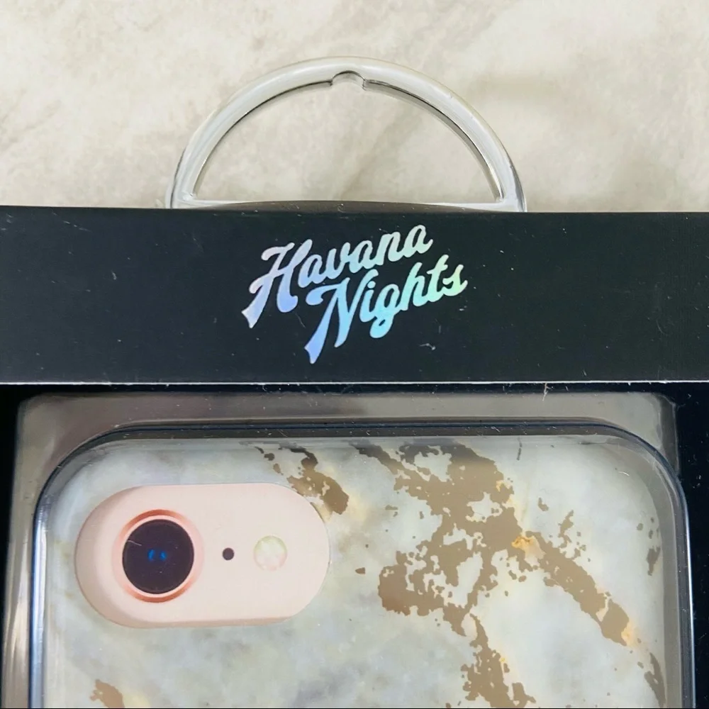 NWT Havana Night silver marble protective iPhone case size 6, 6S, 7 & 8